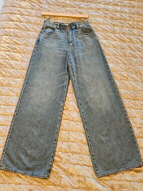 Madewell Curvy Superwide‑Leg Jeans Billings Wash Airy Denim 25